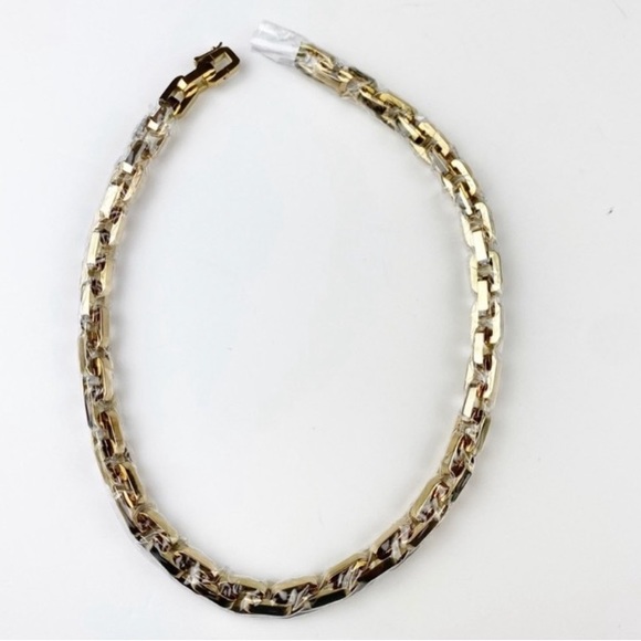 Eddie Borgo Supra Link Chain Gold Statement Necklace 17" Length NWT Retail $425 - Picture 8 of 13